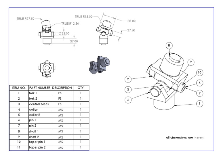 Universal Coupling Drawing PDF