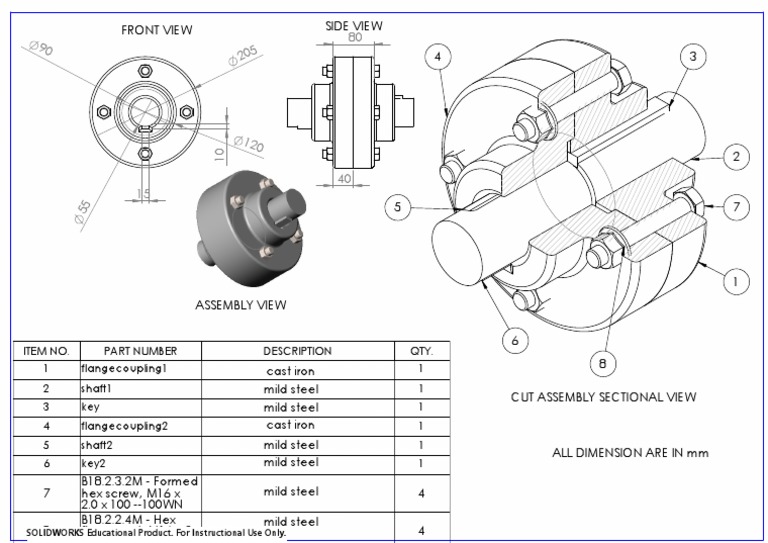 Flange Coupling PDF PDF