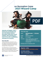 September 2021 Wizard Camp: Bickley Outdoor Recreation Camp