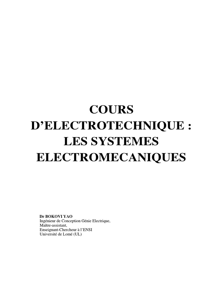 à Quoi Correspond Les Cadres En Pointillés Sur Schémas électrique Cours de Machines Électriques | PDF | Aimant permanent | Champ magnétique