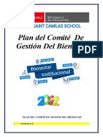 Plan de Comite de Gestión Del Bienestar 2022