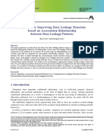 A System For Improving Data Leakage Detection Based On Association Relationship Between Data Leakage Patterns