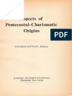 Synan Aspects of Pentecostal-Charismatic Origins 1975