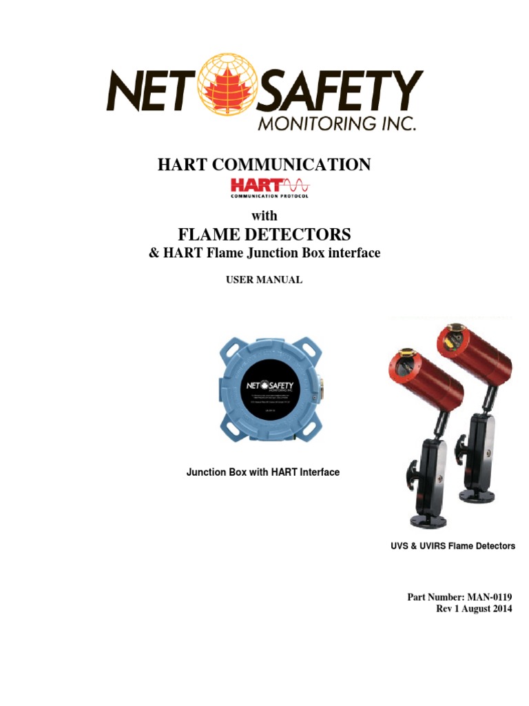 Manual Hart Communication Flame Detectors Hart Flame Junction Box ...