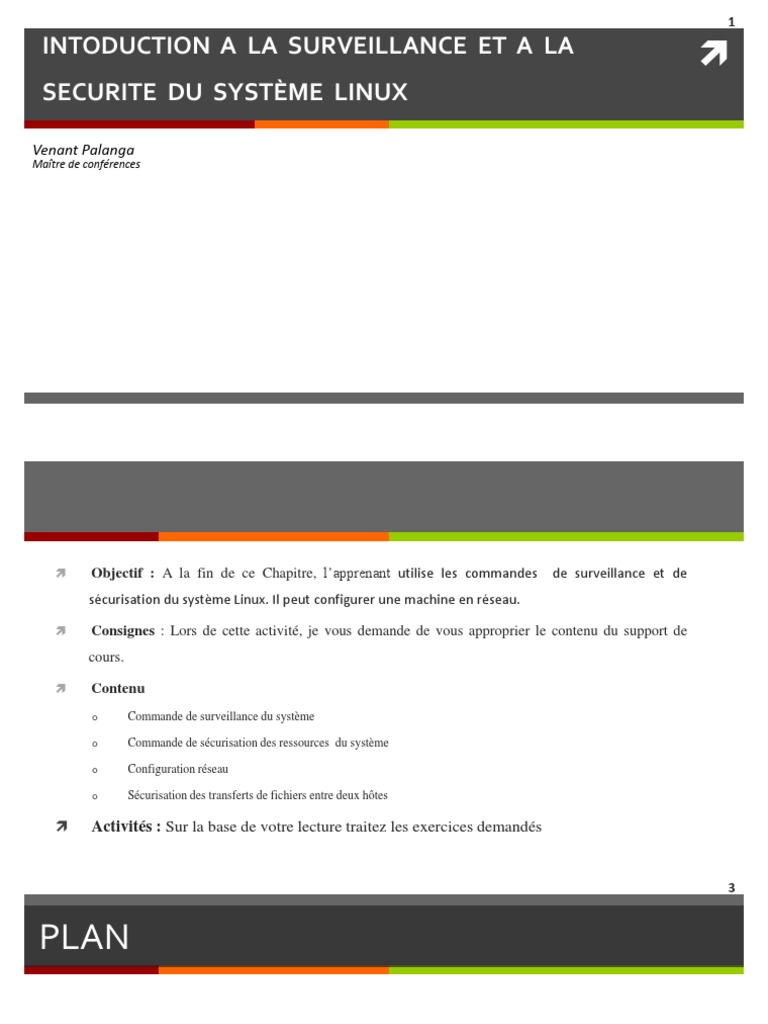 Surveillance et Sécurisation sous Linux | PDF | Adresse IP | Système de ...
