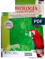 Biologia Para Pensar- Tapa Loro Rojo- Kapelusz Norma