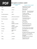 Pronombres Interrogativos en Alemán y Español