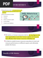 Meaning of HR Metrics: Human Resource Metrics Are Measurements Used