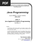 Java Applets & Graphics Programming