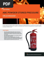 Abc Powder Stored Pressure: Fire Extinguisher