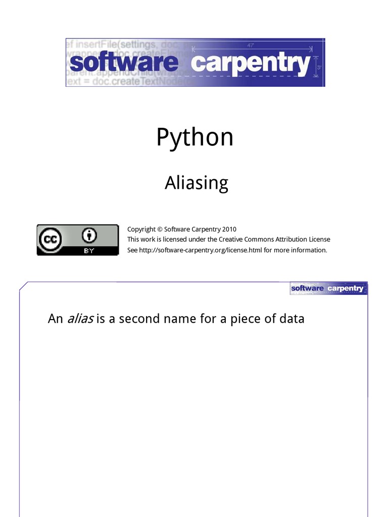 Python Alias | PDF | Software Development | Information Technology ...