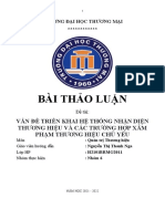 BÀI THẢO LUẬN THƯƠNG HIỆU NHÓM 6