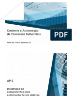 Controle e Automação de Processos Industriais: Prof. Me. Paulo Broniera JR