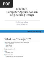 CSE3072-Computer Applications in Engineering Design: National Textile University