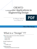 CSE3072-Computer Applications in Engineering Design: National Textile University