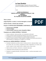 8proyecto - Lengua EspaÃ Ola y Sociales - 2do Primaria - P4