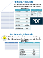 Identificacion para Las Mesas para Entrega de Notas 2019-2020