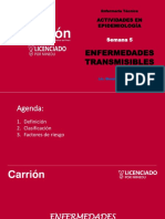 Semana 5 - Enfermedades Trasmisibles - Epidemiologia