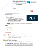 Recurso Teórico. 6to 3era. Colegio Sec. Sagrado Corazón de Jesús. Repaso Circuito Eléctrico y Ley de Joule.