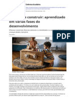 Brincar de Construir Aprendizado em Varias Fases Do Desenvolvimento