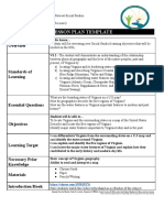 Lesson Plan - Sol Review