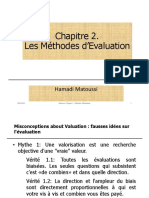 Chap 2 Methodes D - Evaluation