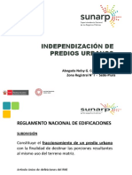 Independización de Predios Urbanos