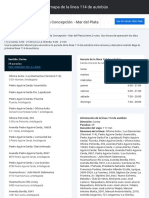 Av. Héroes de La Concepción - Mar Del Plata: Horario y Mapa de La Línea 114 de Autobús