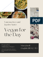Vegan For The Day Proposal Final