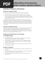 Unit 2 The Allocation of Resources: How The Market Works Market Failure