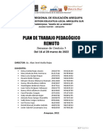 Plan de Trabajo Semana de Gestion 3 DEL 2022