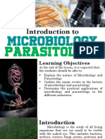 SEd 323 Lesson 1 - Introduction To Microbiology and Parasitology