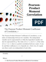 Pearson Product Moment Correlation