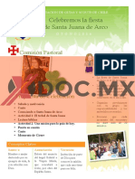 Xdoc - MX Cartilla de Actividades Santa Juana de Arco 2016