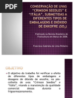 Seminário Uvas - Armadurecimento e Armazenamento de Produtos