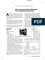 The Experimental Analysis for Compression Deformation of Automotive Door Seals