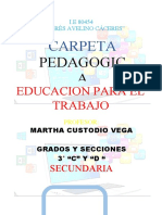 Caratula de Carpeta Pedagogica Oficial
