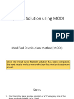 Optimal Solution Using MODI - Mail