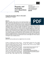 Joblessness, Poverty, and Neighborhood Crime: Testing Wilson's Assertions of Jobless Poverty