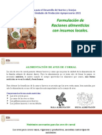 Formulacion de Raciones Alimenticias Con Insumos Locales