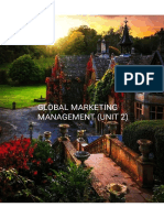 Global Marketing Management (Unit 2)