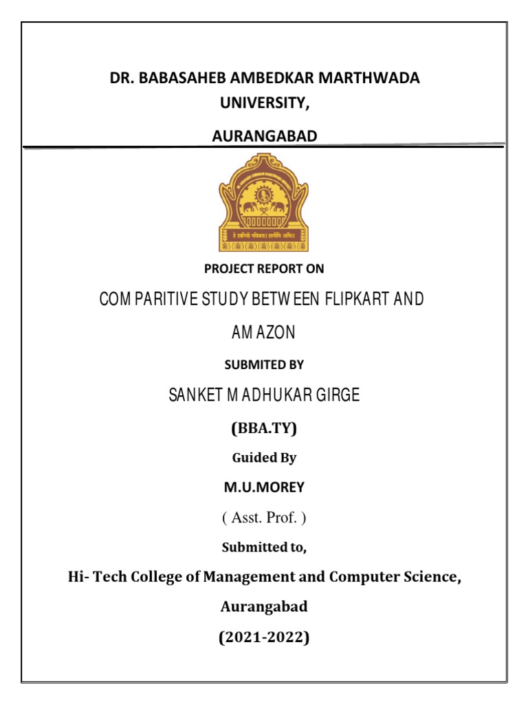 Project Report Bba 6th Sem | PDF | E Commerce | Amazon Kindle
