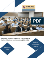 Integrated BBA MBA Information Booklet 2021