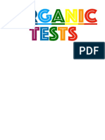 Single Organic Test PDF
