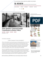 1. Kennedy School Review - How Human Centered Design Contributes to Better Policy (2017)