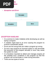 What Is Exception: Throwable