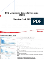 SCG Lightweight Concrete Indonesia (SLCI) Downtime April 2022