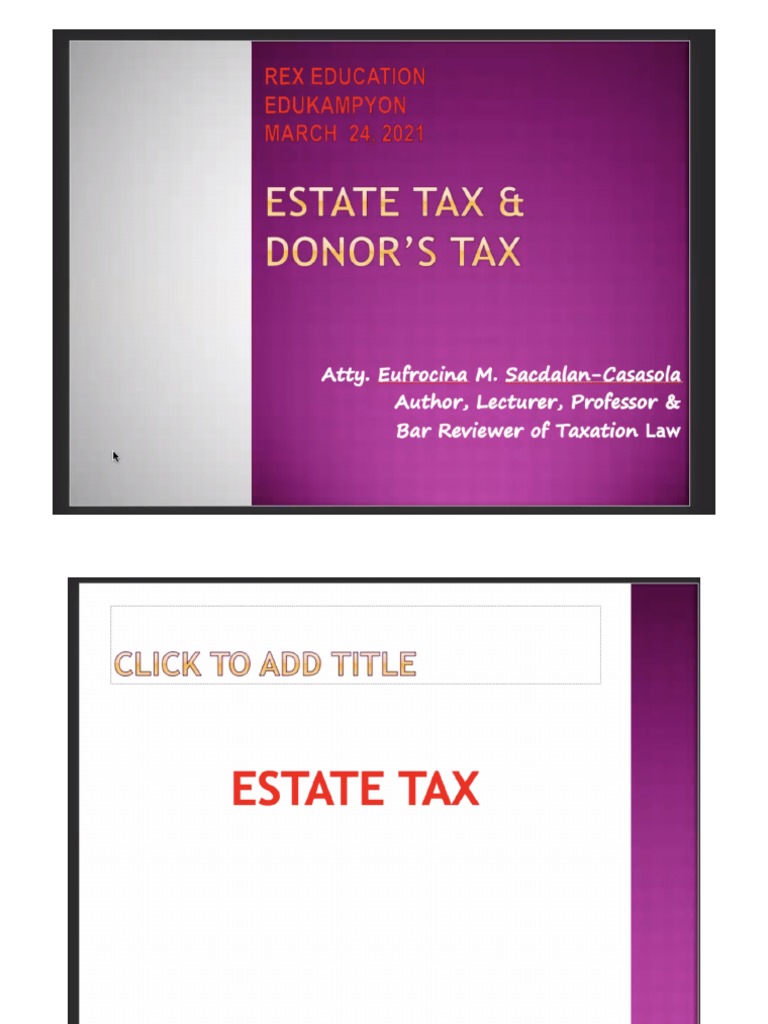 Estate Tax Part 1 PDF