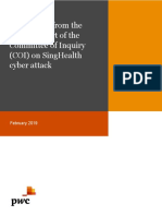 Key Lessons From The Public Report of The Committee of Inquiry (Coi) On Singhealth Cyber Attack