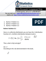 Online Quantitative Research Assignment Help: Bulmer Solution 3.1